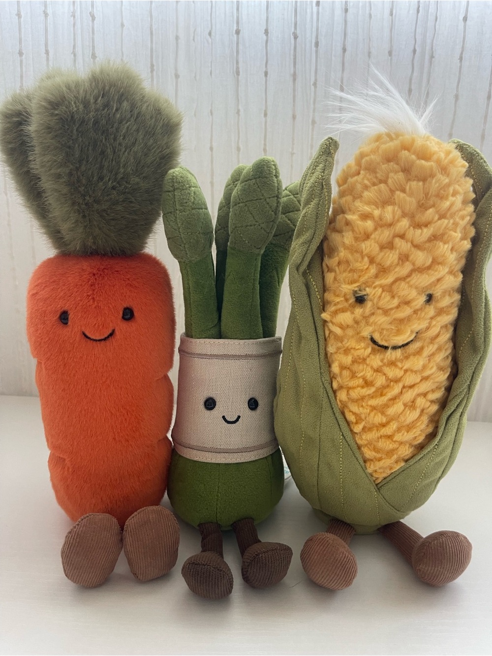 Jellycat Amuseables Vegetable Set (Carrot, Corn, Asparagus)